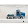 Kenworth T800 Day Cab Blue Metallic 1/87 (HO) Plastic Model Car by HO Logistics