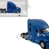 Kenworth T680 Sleeper Cab Blue Metallic 1/87 (HO) Plastic Model Car by HO Logistics