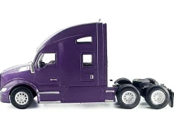 Kenworth T680 Sleeper Cab Purple Metallic 1/87 (HO) Plastic Model Car by HO Logistics