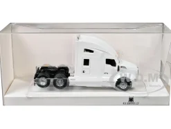Kenworth T680 Sleeper Cab White 1/87 (HO) Plastic Model Car by HO Logistics