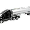 Kenworth T2000 Truck Black with Silver Tanker Trailer "Transporter" Series 1/32 Diecast Model by Welly