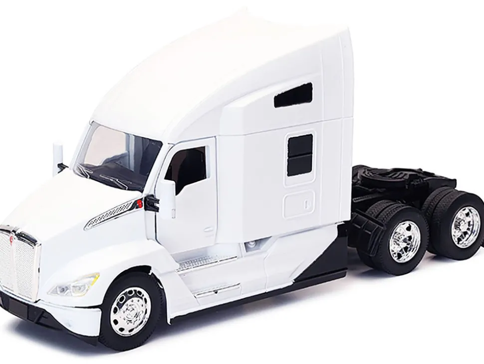 Kenworth T680 Truck Tractor White "Long Haul Truckers" Series 1/32 Diecast Model by New Ray