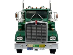 1976 Kenworth W900A Tractor with Dry Goods Trailer Green Metallic with Light Green Graphics