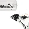 Kenworth W990 3-Axel Day Cab White 1/87 (HO) Plastic Model Car by HO Logistics
