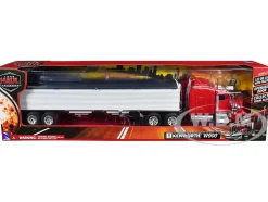 Kenworth W900 Grain Truck Red and White "Long Haul Truckers" Series 1/32 Diecast Model by New Ray