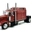 Kenworth W900L Truck Tractor with Sleeper Cab Red Metallic 1/87 (HO) Plastic Model Car by HO Logistics