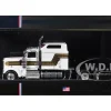 1995 Kenworth W900 Truck Tractor White with Black and Gold Stripes 1/64 Diecast Model by IXO Models