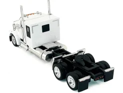 Kenworth W990 with Flat Top Sleeper Cab White 1/87 (HO) Plastic Model Car by HO Logistics