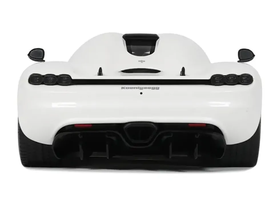 2024 Koenigsegg CC850 Crystal White 1/18 Model Car by GT Spirit