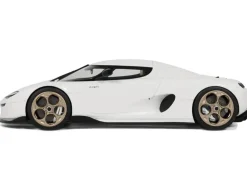 2024 Koenigsegg CC850 Crystal White 1/18 Model Car by GT Spirit