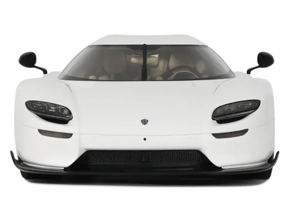 2024 Koenigsegg CC850 Crystal White 1/18 Model Car by GT Spirit