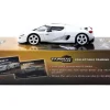 Koenigsegg CC850 White with Tarmac Cards "Global64" Series 1/64 Diecast Model by Tarmac Works