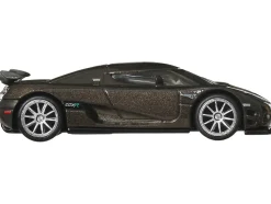 Koenigsegg CCXR Dark Gray Metallic "Fast Five" (2011) Movie "Fast & Furious" Series Diecast Model Car by Hot Wheels