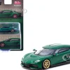 Koenigsegg Gemera Green Metallic "Global64" Series 1/64 Diecast Model by Tarmac Works