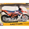 2023 KTM 690 SMC R Orange and Blue 1/12 Diecast Motorcycle Model by Maisto