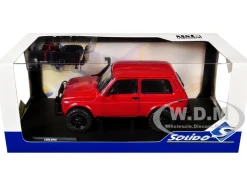 1980 Lada Niva Red with Roof Rack and Accessories 1/18 Diecast Model Car by Solido