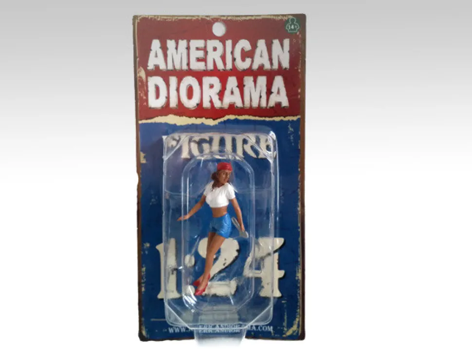 Lady Mechanic Katie Figure For 1:24 Scale Models American Diorama 23962