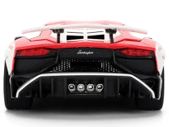Lamborghini Aventador SV Red with Graphics and Knuckles Diecast Figure
