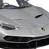 Lamborghini Centenario Gray Metallic Black Top Hyper-Spec Series 1/24 Diecast Model Car Jada 32277