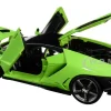 Lamborghini Centenario Lime Green Matt Black Top 1/18 Diecast Model Car Maisto 31386