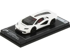 Lamborghini Countach LPI 800 4 Bianco Siderale White Hypercar League Collection 1/64 Diecast Model Car PosterCars H15B