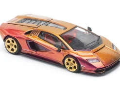 Lamborghini Countach LPI 800-4 Blu Hal Metallic 1/64 Diecast Model Car by Pop Race