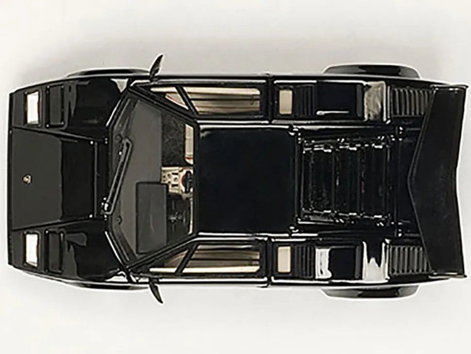 Lamborghini Countach 5000S Black 1/43 Diecast Model Car by Autoart