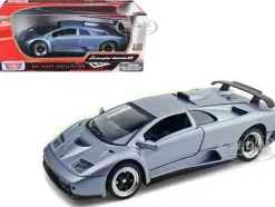 Lamborghini Diablo GT Silver 1/18 Diecast Model Car Motormax 73168