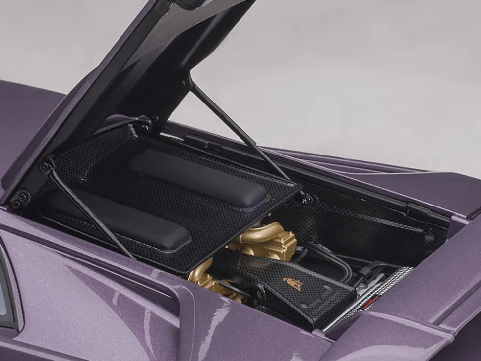 Lamborghini Diablo SE30 Jota Viola SE30 Purple Metallic Blue Interior 1/18 Model Car Autoart 79142