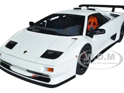 Lamborghini Diablo SV-R Impact White 1/18 Model Car Autoart 79149