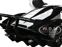 Lamborghini Essenza SCV12 #63 White and Black Squadra Corse Race Series 1/24 Diecast Model Car Bburago 28023