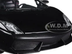 Lamborghini Gallardo LP-560-4 Matt Black 1/24 Diecast Car Model Motormax 73362