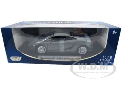 Lamborghini Gallardo Superleggera Grey 1/18 Diecast Model Car Motormax 73181