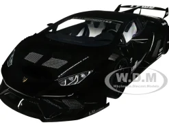 Lamborghini Huracan GT LB Silhouette Works Black 1/18 Model Car Autoart 79129