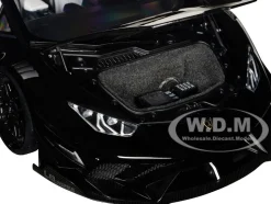 Lamborghini Huracan GT LB Silhouette Works Black 1/18 Model Car Autoart 79129