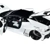 Lamborghini Huracan GT LB Silhouette Works White with Black 1/18 Model Car Autoart 79125