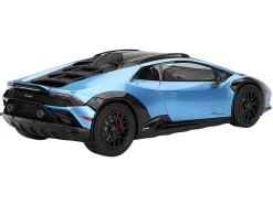 Lamborghini Huracan Sterrato Blu Aegir Blue Metallic with Matt Black Top 1/18 Model Car by Top Speed