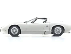 Lamborghini Miura P 400 White 1/18 Diecast Model Car by Kyosho