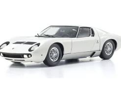 Lamborghini Miura P 400 White 1/18 Diecast Model Car by Kyosho
