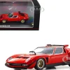 Lamborghini Miura SVR Red with Black Accents and Gold Wheels 1/43 Diecast Model Car Kyosho KS03203R
