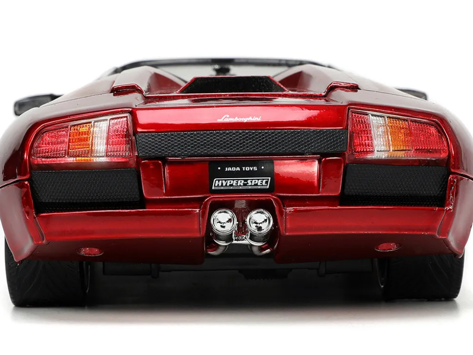 Lamborghini Murcielago Roadster Red Metallic Hyper-Spec Series 1/24 Diecast Model Car Jada 34029