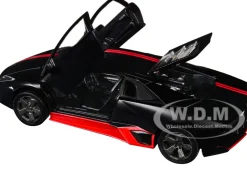 Lamborghini Reventon Matt Black with Red Stripes 