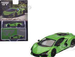 Lamborghini Revuelto Verde Selvans Green Metallic Limited Edition 1/64 Diecast Model Car by Mini GT