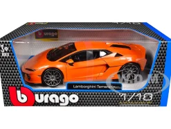 Lamborghini Temerario Orange Metallic 1/18 Diecast Model Car by Bburago