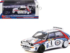 Lancia Delta HF Integrale #4 Didier Auriol - Bernard Occelli "Martini Racing" Winner "Monte Carlo Rally" (1992) "Hobby64" Series 1/64 Diecast Model Car by Tarmac Works
