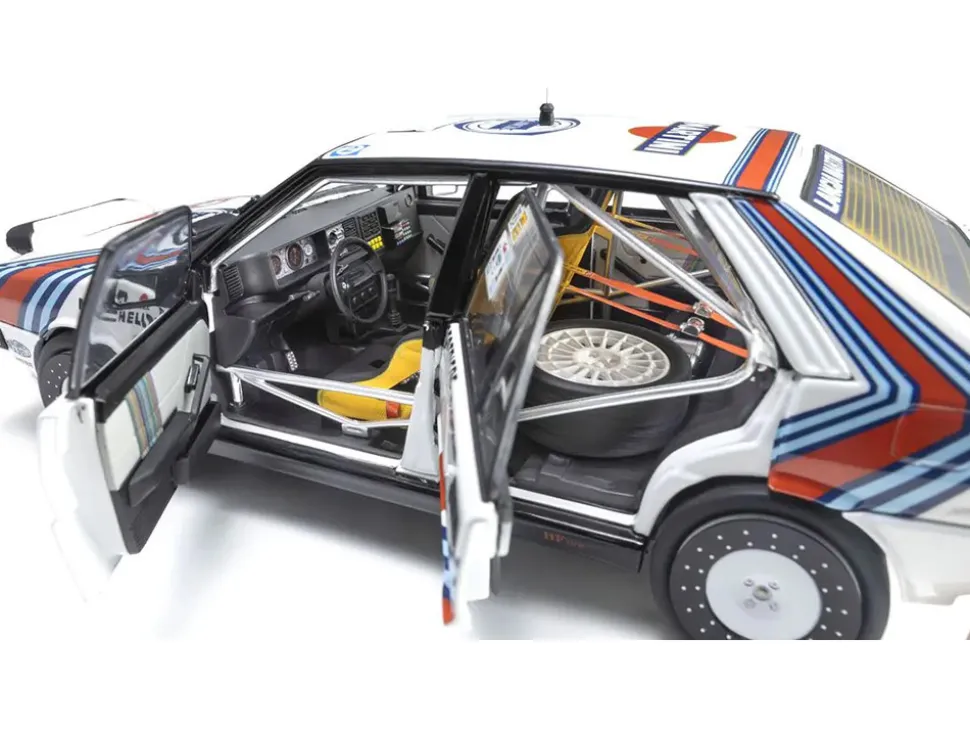 Lancia Delta HF 4WD #3 Bruno Saby - Jean-Francois Fauchille "Martini Racing" Winner "Rally Monte Carlo" (1988) 1/18 Diecast Model Car by Kyosho