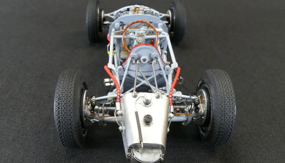 1954-1955 Lancia D50 Red 1/18 Diecast Model Car CMC 175