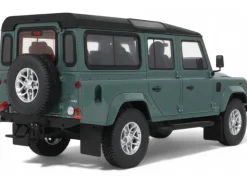 2016 Land Rover Defender 3 Station Wagon Green with Black Top 1/18 Model Car by GT Spirit