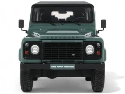 2016 Land Rover Defender 3 Station Wagon Green with Black Top 1/18 Model Car by GT Spirit