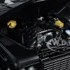 Land Rover Defender 90 Works V8 Matt Black Gloss Black Top 70th Edition 1/18 Diecast Model Car LCD Models LCD18007